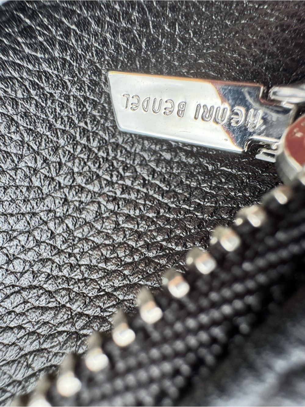 Henri Bendel Black Leather Zip Around Wallet Wristlet Clutch $198 Retail - Picture 13 of 15